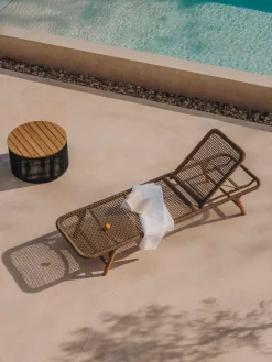 Tumbona de madera de acacia Dandara