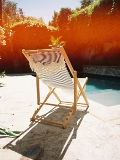 Tumbona plegable con flecos Sling