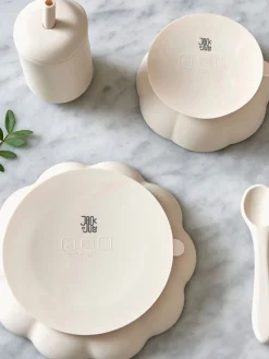 Vajilla infantil de silicona Little Poppy, 4 pzas.