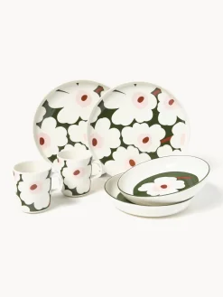 Vajilla Unikko, 2 comensales (6 pzas.)