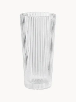 Vasos altos con relieves Pilastro, 4 uds.