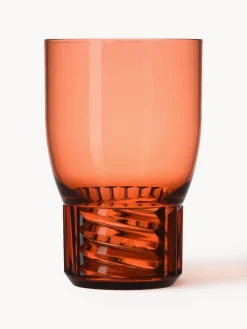 Vasos con relieves Trama, 4 uds.