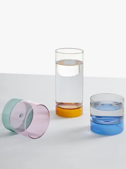 Vasos de agua artesanales Bamboo Groove, 2 uds.