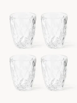 Vasos de agua con relieve Colorado, 4 uds.