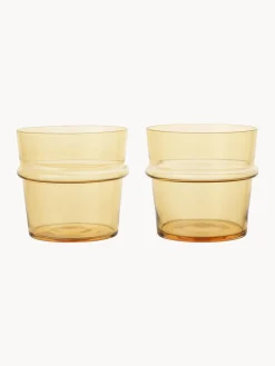 Vasos de agua soplados Boya, 2 uds.