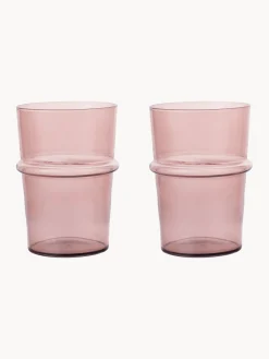 Vasos de agua soplados Boya, 2 uds.