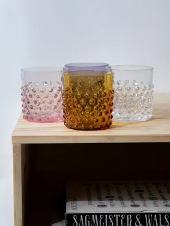 Vasos soplados artesanalmente Hobnail (2 uds.)