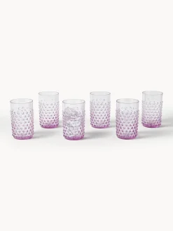 Vasos soplados Hobnail, 6 uds.
