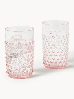 Vasos soplados Hobnail, 6 uds.