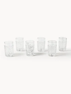 Vasos soplados Hobnail, 6 uds.