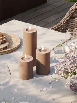 Vela LED artesanal Real Flame, 15 cm