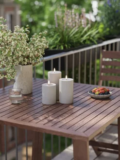 Vela LED artesanal Real Flame, 15 cm