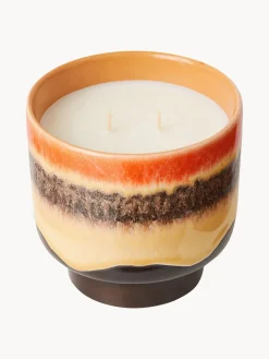 Vela perfumada artesanal de dos mechas 70´s (cítricos y menta)