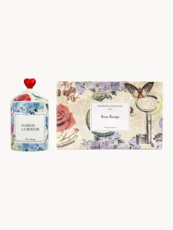 Vela perfumada artesanal Rose Rouge (cedro, gurjum y haba tonka)