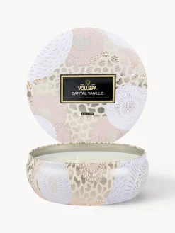 Vela perfumada artesanal de tres mechas Japonica Collection (Santal, vainilla Bourbon francesa y oud)