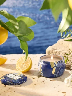 Vela perfumada artesanal Mediterranean Lemon (limón, bergamota, jazmín y ámbar solar)
