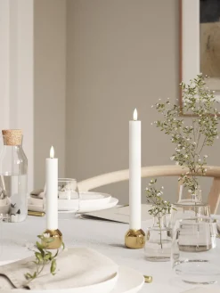 Velas cónicas LED artesanales Real Flame, 24 cm, 2 uds.