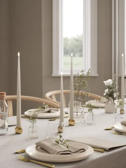 Velas cónicas LED artesanales Real Flame, 38 cm, 2 uds.