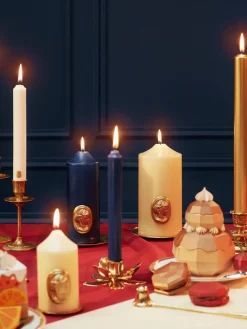 Velas para cena artesanales Madeleine, 6 uds.