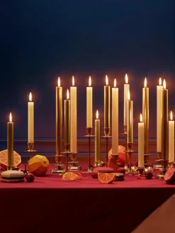 Velas para cena artesanales Madeleine, 6 uds.