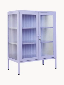 Vitrina de metal con cristal acanalado The Mixer