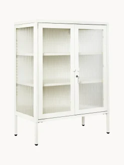 Vitrina de metal con cristal acanalado The Mixer