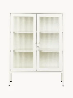 Vitrina de metal con cristal acanalado The Mixer