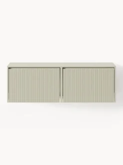 Zapatero de pared con puertas abatibles y frente acanalado Shea